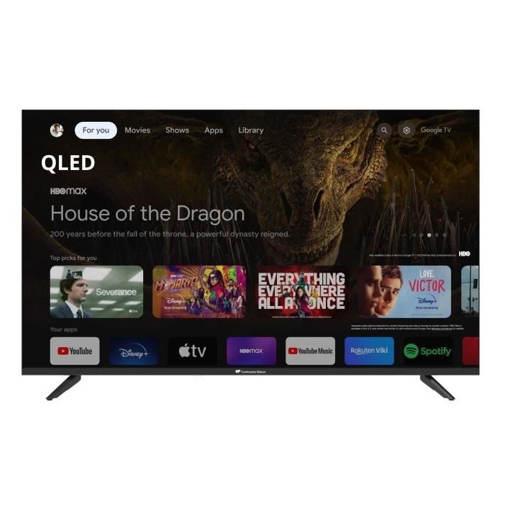 TV LED - CONTINENTAL EDISON - CELED43SGQLD24B6 - 43'' (109 cm) - QLED