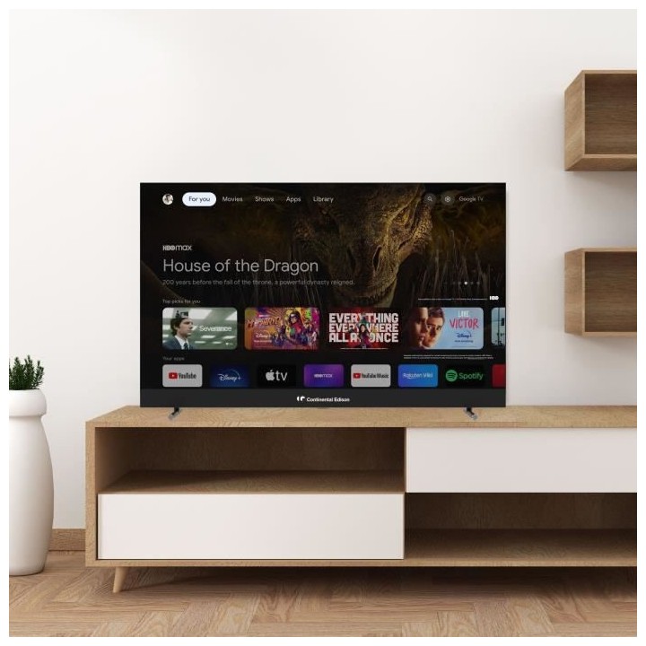 TV LED - CONTINENTAL EDISON - CELEDGAM43QL24B6 - 43'' (109 cm) - QLED