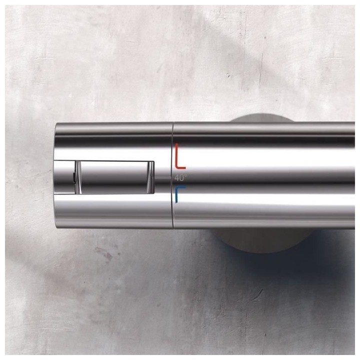 Mitigeur thermostatique douche mural - CERATHERM 200 - Chrome - Ideal