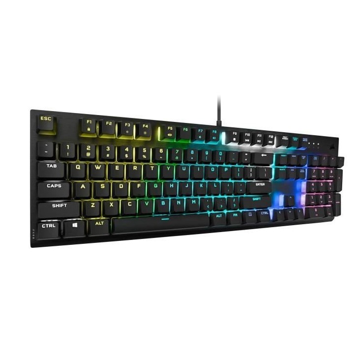 CORSAIR Clavier gamer mécanique K60 RGB PRO - AZERTY (CH-910D019-FR)