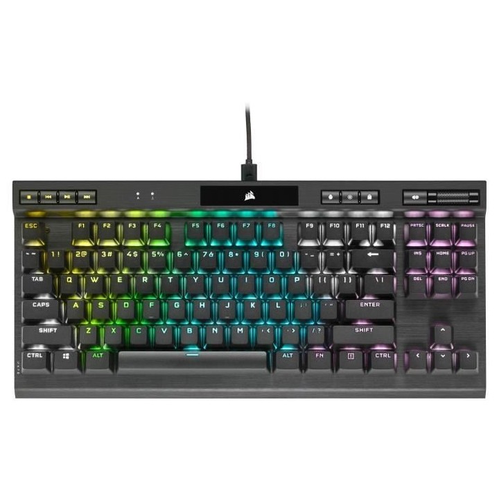 CORSAIR Clavier gamer K70 TKL RGB CS MX Red (CH-9119010-FR)