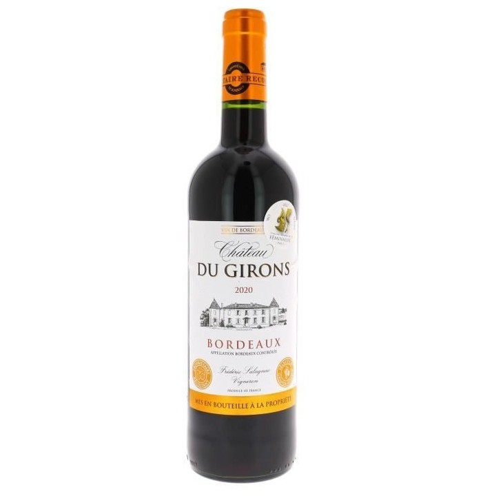 Château Du Girons 2020 Bordeaux - Vin rouge de Bordeaux