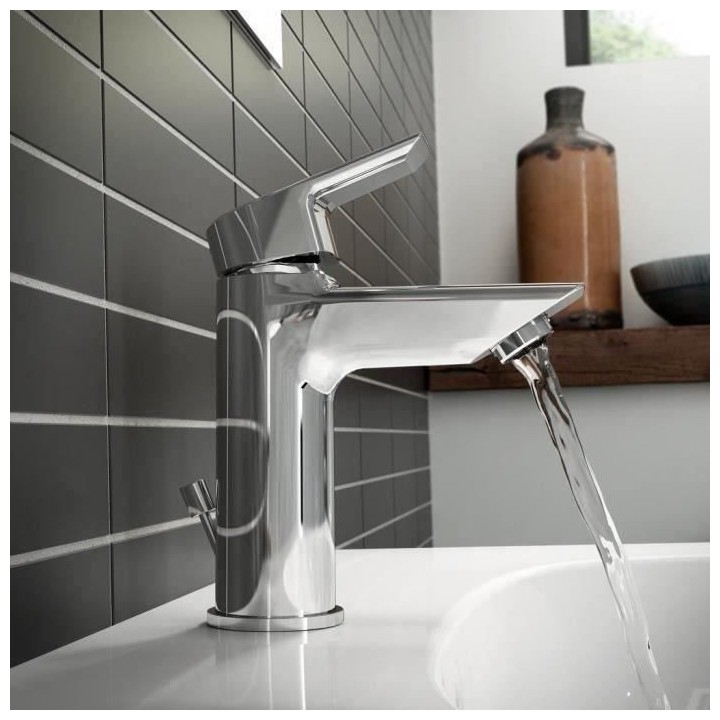 Mitigeur lavabo monocommande - TESI - Chrome - Ideal Standard - NF