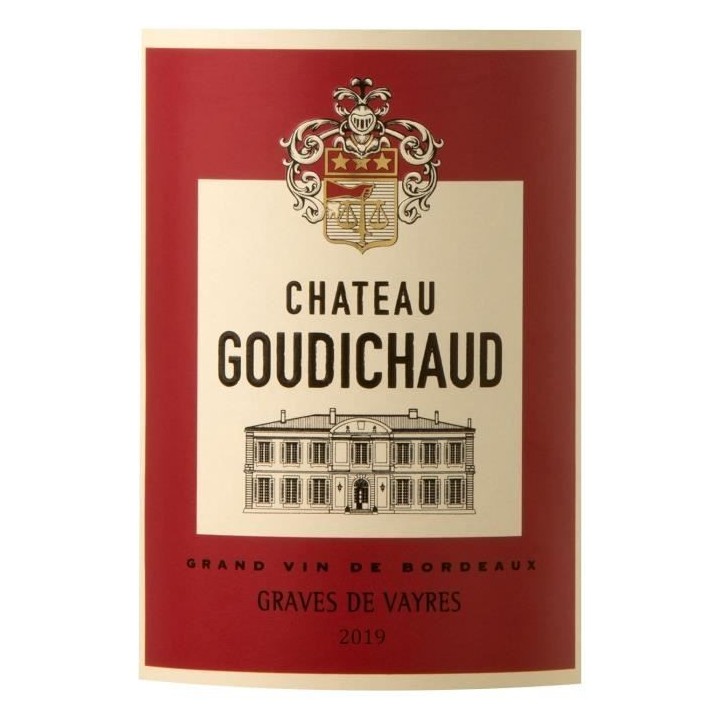 Château Goudichaud 2019 Graves de Vayres - Vin rouge de Bordeaux