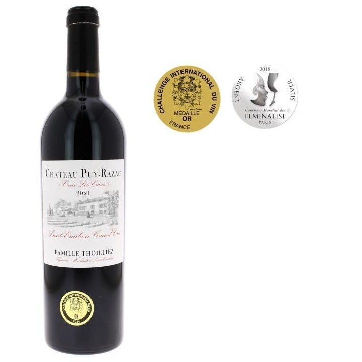 Château Puy-Razac Cuvée Les Craies 2021 Saint-Emilion Grand Cru - Vi