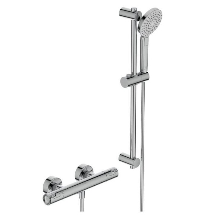 Ensemble de douche thermostatique - CERATHERM T50 - barre 60 + douchet