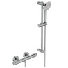 Ensemble de douche thermostatique - CERATHERM T50 - barre 60 + douchette ronde 11 cm 3J - Chrome - Ideal Standard