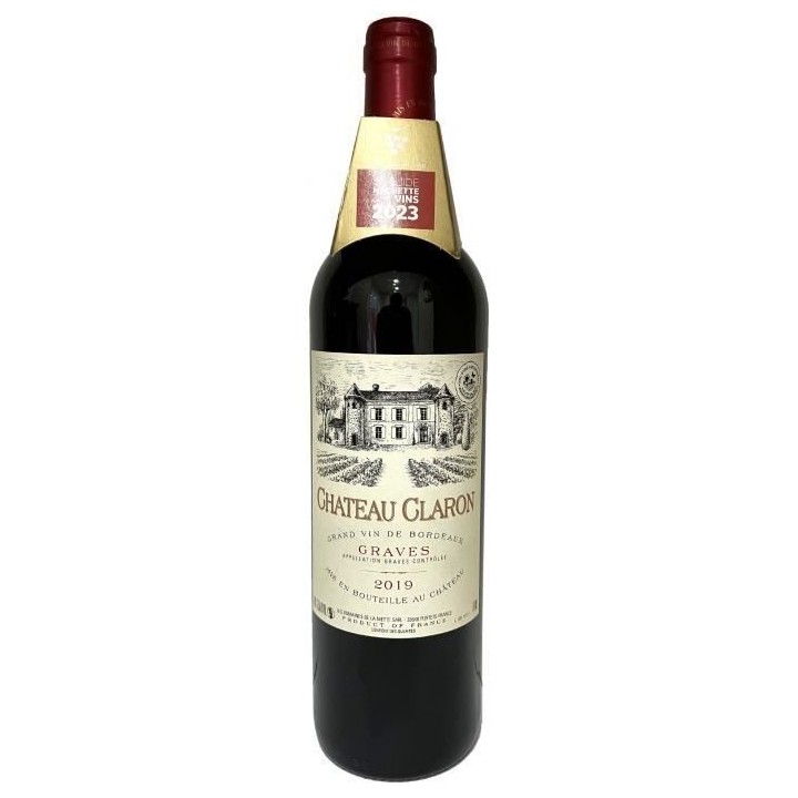 Château Claron 2019 Graves - Vin rouge de Bordeaux