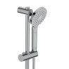 Ensemble de douche thermostatique - CERATHERM T50 - barre 60 + douchette ronde 11 cm 3J - Chrome - Ideal Standard