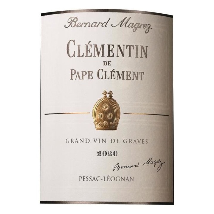 Clémentin de Pape Clément 2020 Pessac-Léognan - Vin Blanc de Bordea