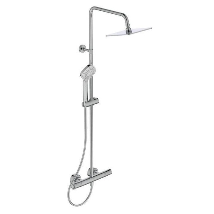 Colonne de douche thermostatique - CERATHERM T100 - Pomme de tete 20 c