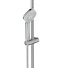 Colonne de douche thermostatique - CERATHERM T100 - Pomme de tete 20 cm + Douchette 11 cm 3J - Chrome - Ideal Standard