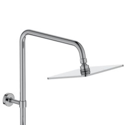 Colonne de douche thermostatique - CERATHERM T100 - Pomme de tete 20 cm + Douchette 11 cm 3J - Chrome - Ideal Standard