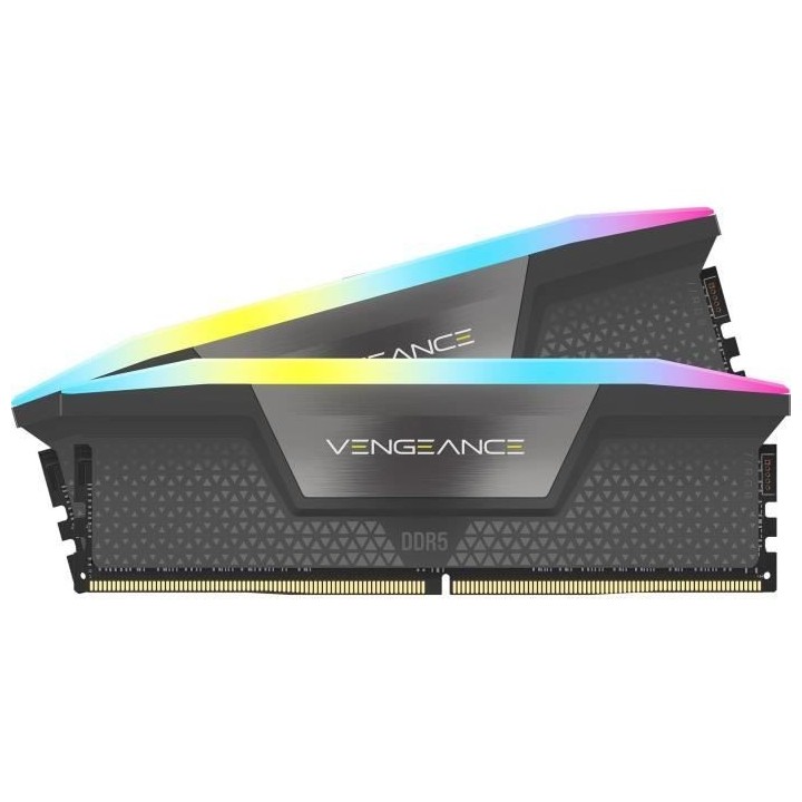 Mémoire RAM - CORSAIR - Vengeance RGB DDR5 RAM 32Go (2x16Go) 5600MHz