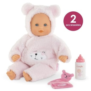 Mon Premier Poupon COROLLE - Bébé Calin Ourson d'Amour - 30 cm - 2 a