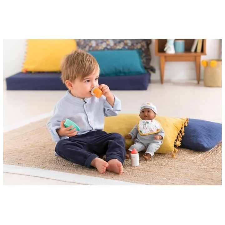 Petit Coffret Repas pour Poupon 30cm - COROLLE - 5 accessoires - des 1