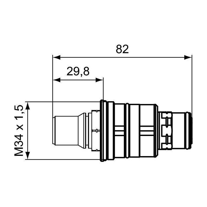 IDEAL Cartouche a eau pour thermostatique - cire interchangeable avec