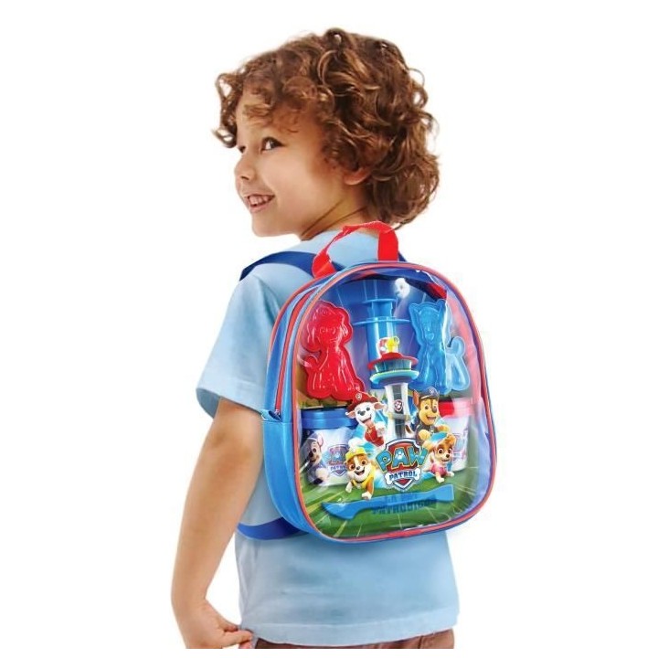 Sac a dos Pat Patrouille garni de pâte a modeler et accessoires - Loi