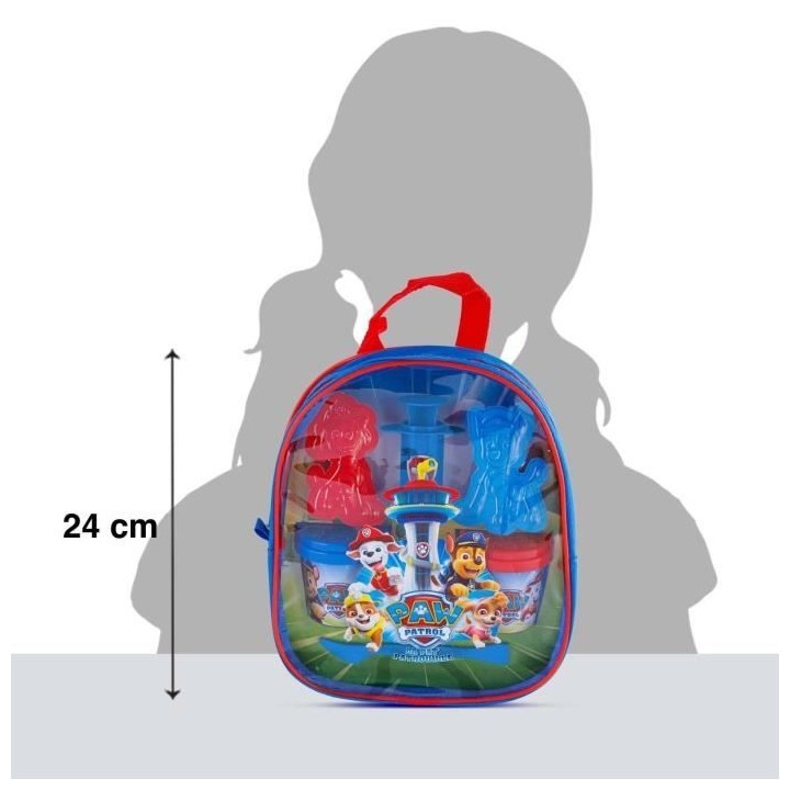 Sac a dos Pat Patrouille garni de pâte a modeler et accessoires - Loi