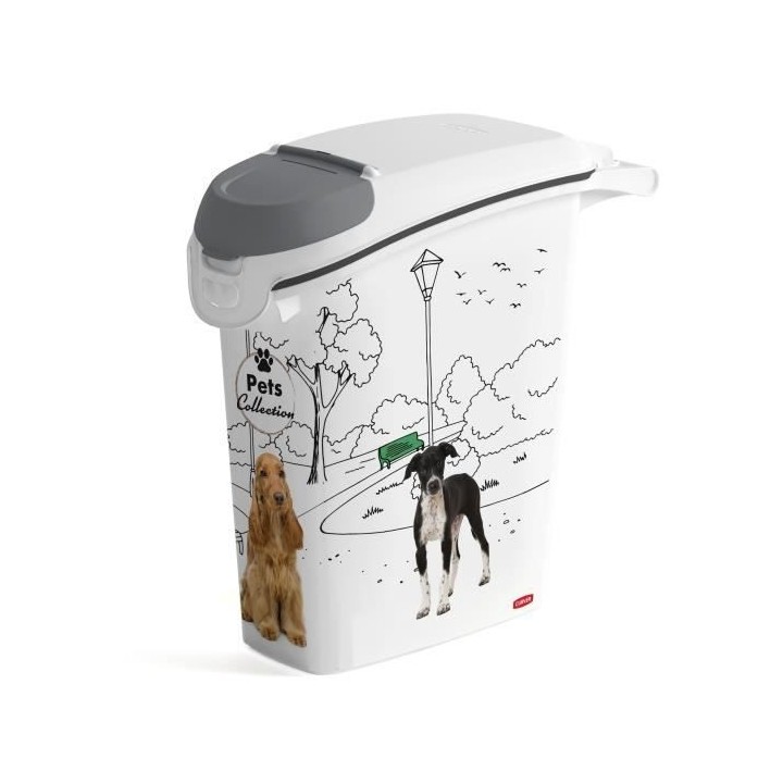 Boîte de conservation pour aliments pour chiens 10 kg Curver PetLife