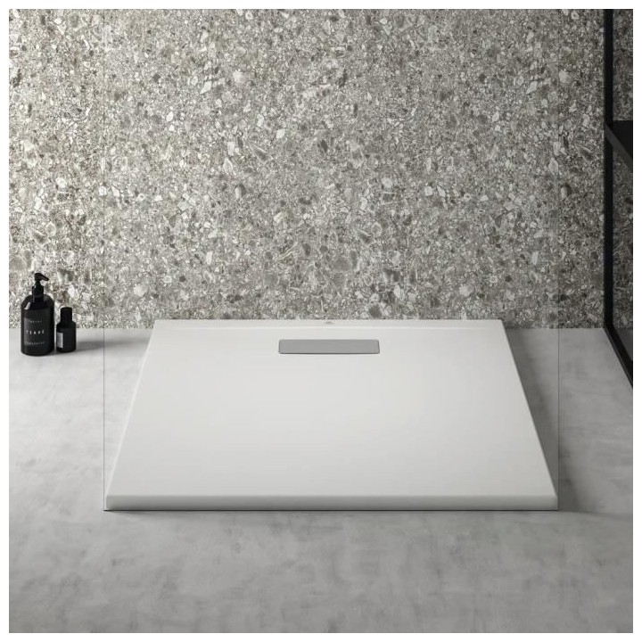 Receveur de douche extra plat 80x80 cm - UltraFlat New - blanc - Ideal