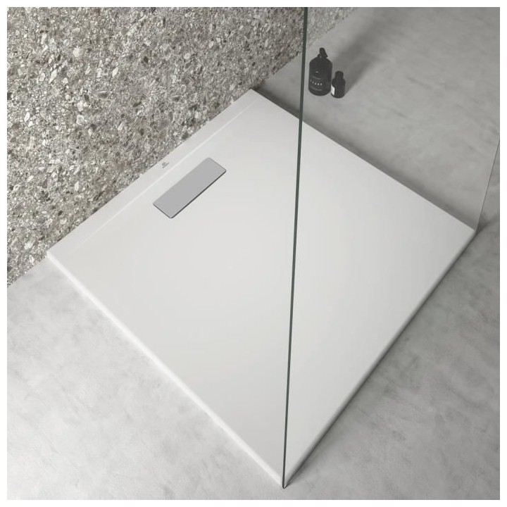 Receveur de douche extra plat 80x80 cm - UltraFlat New - blanc - Ideal