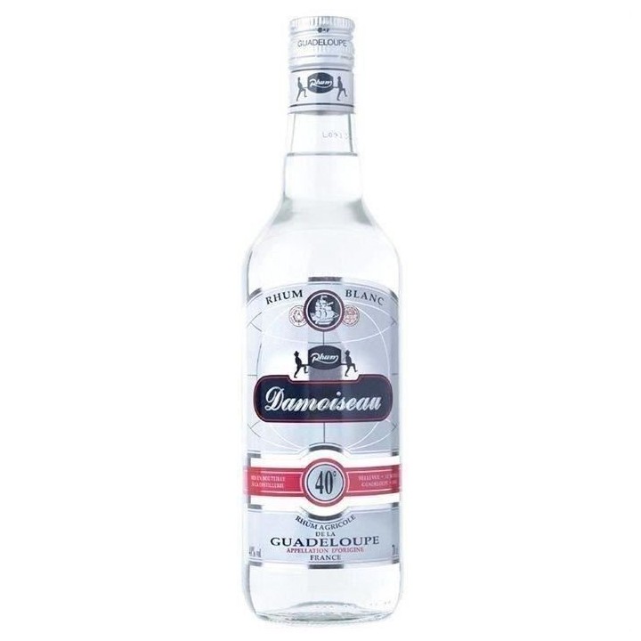 Rhum agricole blanc - DAMOISEAU - Guadeloupe - 40%vol - 70cl