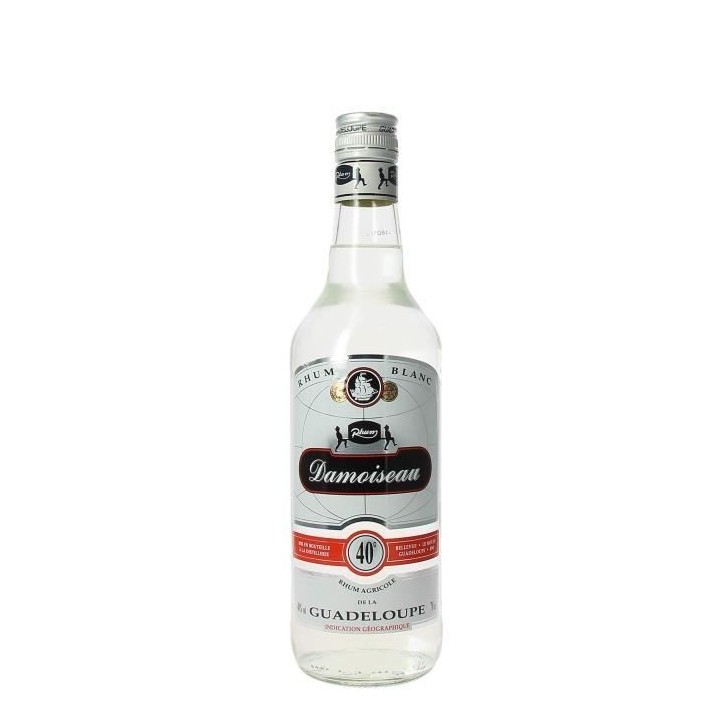 Rhum agricole blanc - DAMOISEAU - Guadeloupe - 40%vol - 70cl