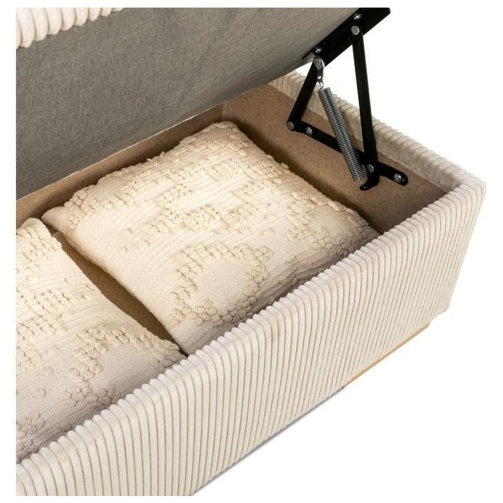 Canapé d'angle convertible réversible 5 places DAYTONA - Velours cô