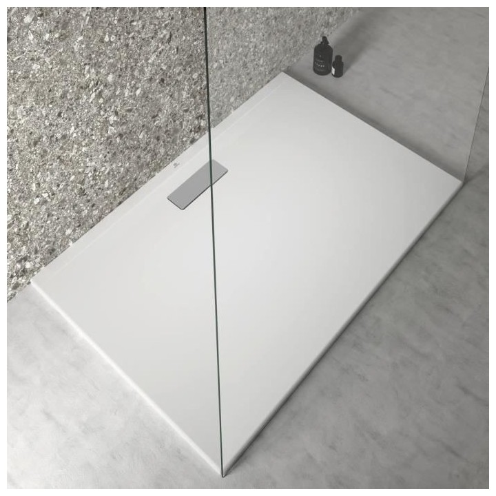 Receveur de douche extra plat 120x80 cm - UltraFlat New - blanc - Idea