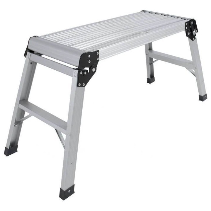 Marche pied en aluminium DEFPRO - Pliable avec pieds antidérapants -