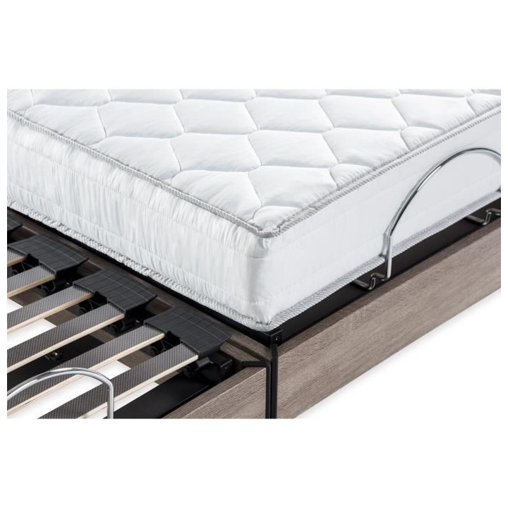 Ensemble matelas+sommier relaxation électrique COMFORT - 2x90x200 cm