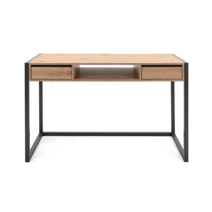 Bureau Denver - Panneaux de particules - Décor chene artisan, anthrac