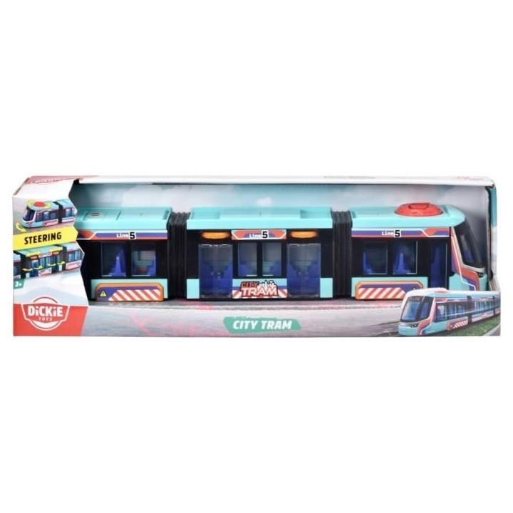 Dickie - Tram Siemens Avenio - 42 cm - Roues directionnelles - Portes