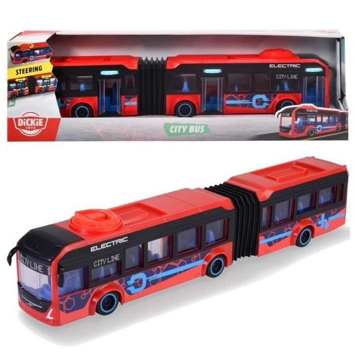 Jouet Bus articulé Volvo Dickie Toys 40 cm Rouge pour enfant