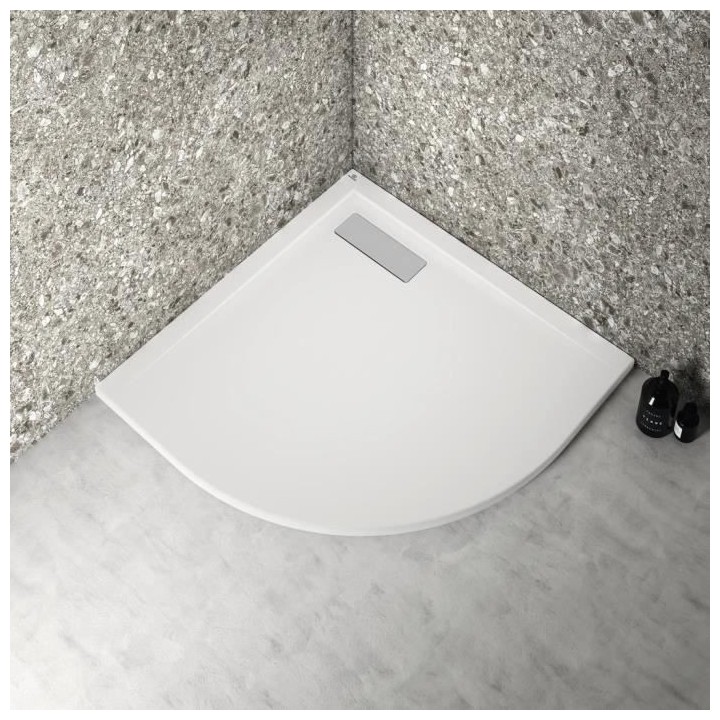 Receveur de douche extra plat 80x80 cm - quart de cercle - UltraFlat N