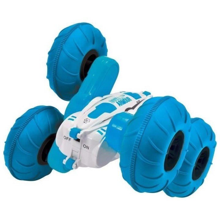 Dickie - Rwild Flippy Radiocommandé - Rotation 360° - Bleu - Dés 6