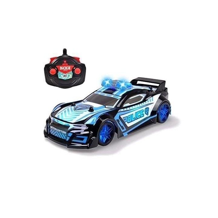 Dickie - Voiture de Police radiocommandée - 22cm - Fonctions complete