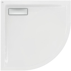 Receveur de douche extra plat 80x80 cm - quart de cercle - UltraFlat New - blanc - Ideal Standard