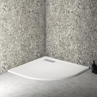 Receveur de douche extra plat 90x90 cm - quart de cercle - UltraFlat N