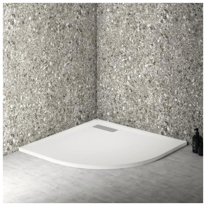 Receveur de douche extra plat 90x90 cm - quart de cercle - UltraFlat N