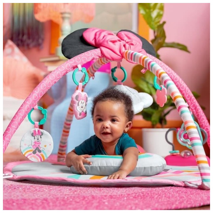DISNEY BABY Tapis d'éveil Minnie My Best Friend, Musique et Lumieres,