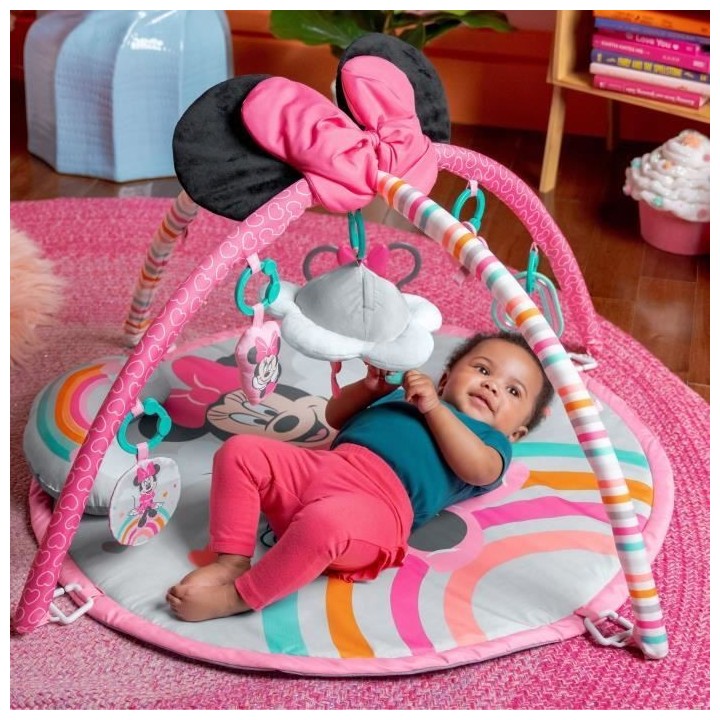 DISNEY BABY Tapis d'éveil Minnie My Best Friend, Musique et Lumieres,