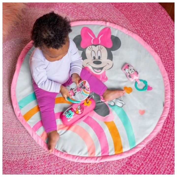 DISNEY BABY Tapis d'éveil Minnie My Best Friend, Musique et Lumieres,