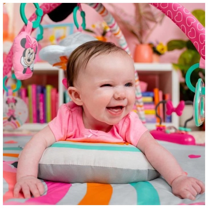 DISNEY BABY Tapis d'éveil Minnie My Best Friend, Musique et Lumieres,