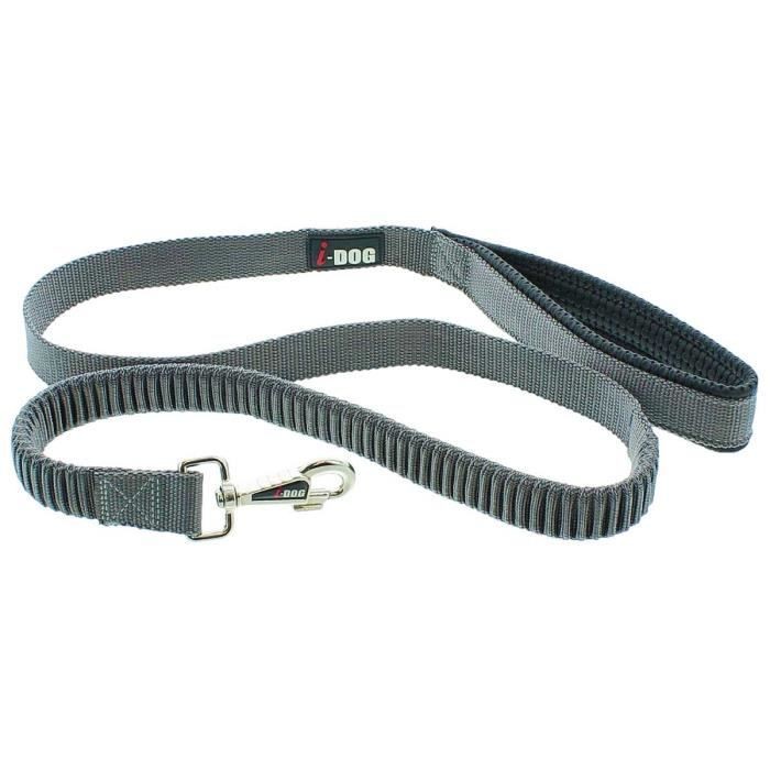 /58544/i-dog-laisse-confort-elastique-120cm-gris-pour-chien-systeme-exclusif-antichoc.jpg