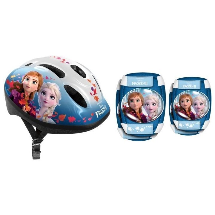 Casque + Genouilleres + Coudieres LA REINE DES NEIGES II - Taille 50-5