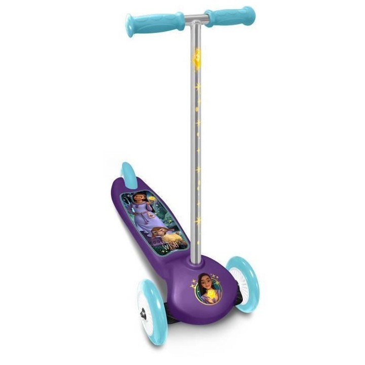 Trottinette 3 Roues - DISNEY - WISH - Ajustable en hauteur - Large pla