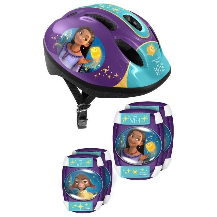 Set avec Casque et protections avec coudieres et genouilleres - DISNEY