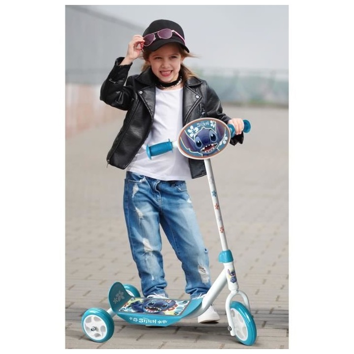 Trottinette 3 Roues - DISNEY - STITCH - Ajustable en hauteur - Large p
